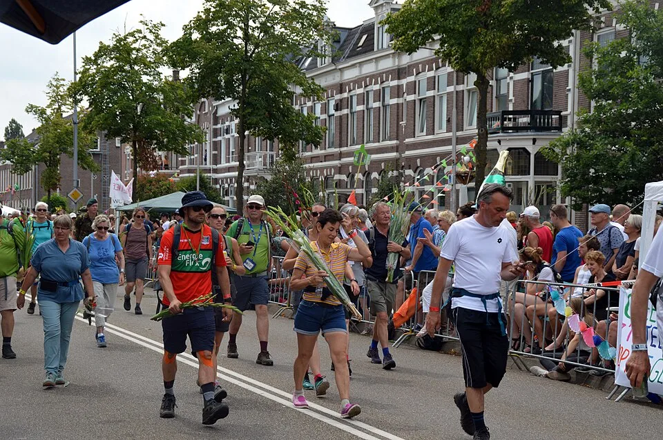 Wanderer bei der Vierdaagse in Nijmegen