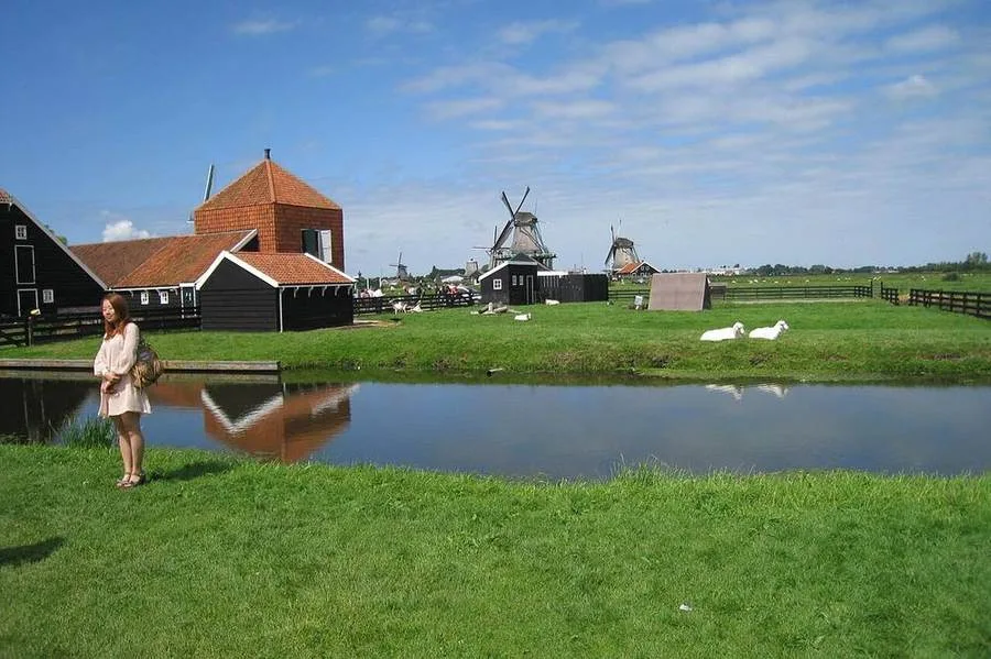 Windmühlen und Wasserwege an der Zaanse Schans