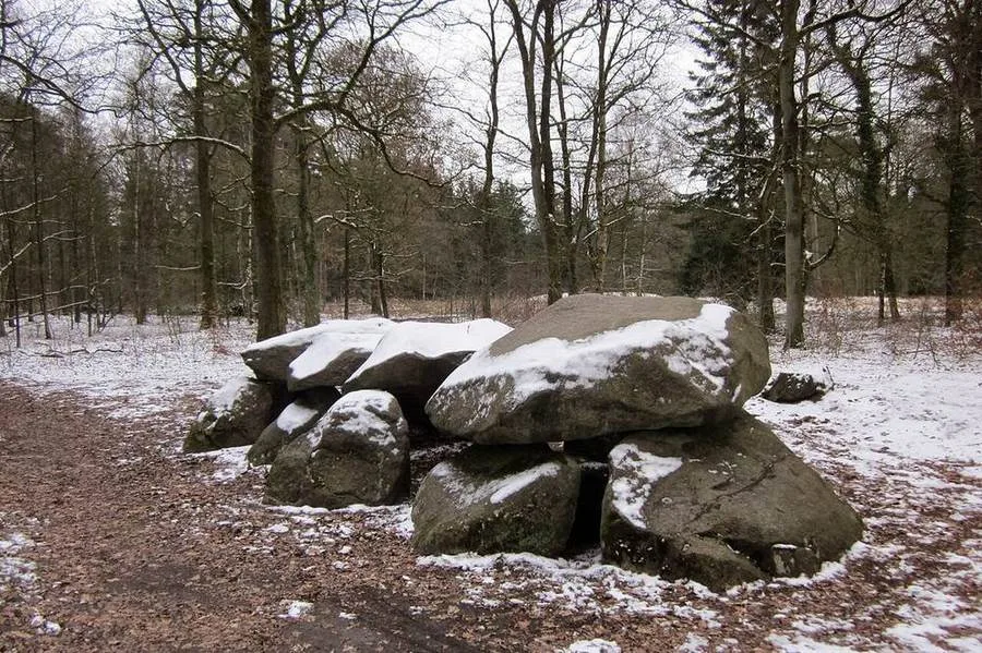 Hunebed D8 bei Anloo in Drenthe