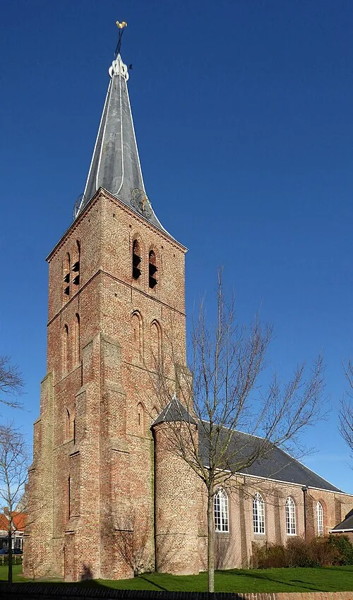 Die protestantische Kirche im Ortskern von Domburg