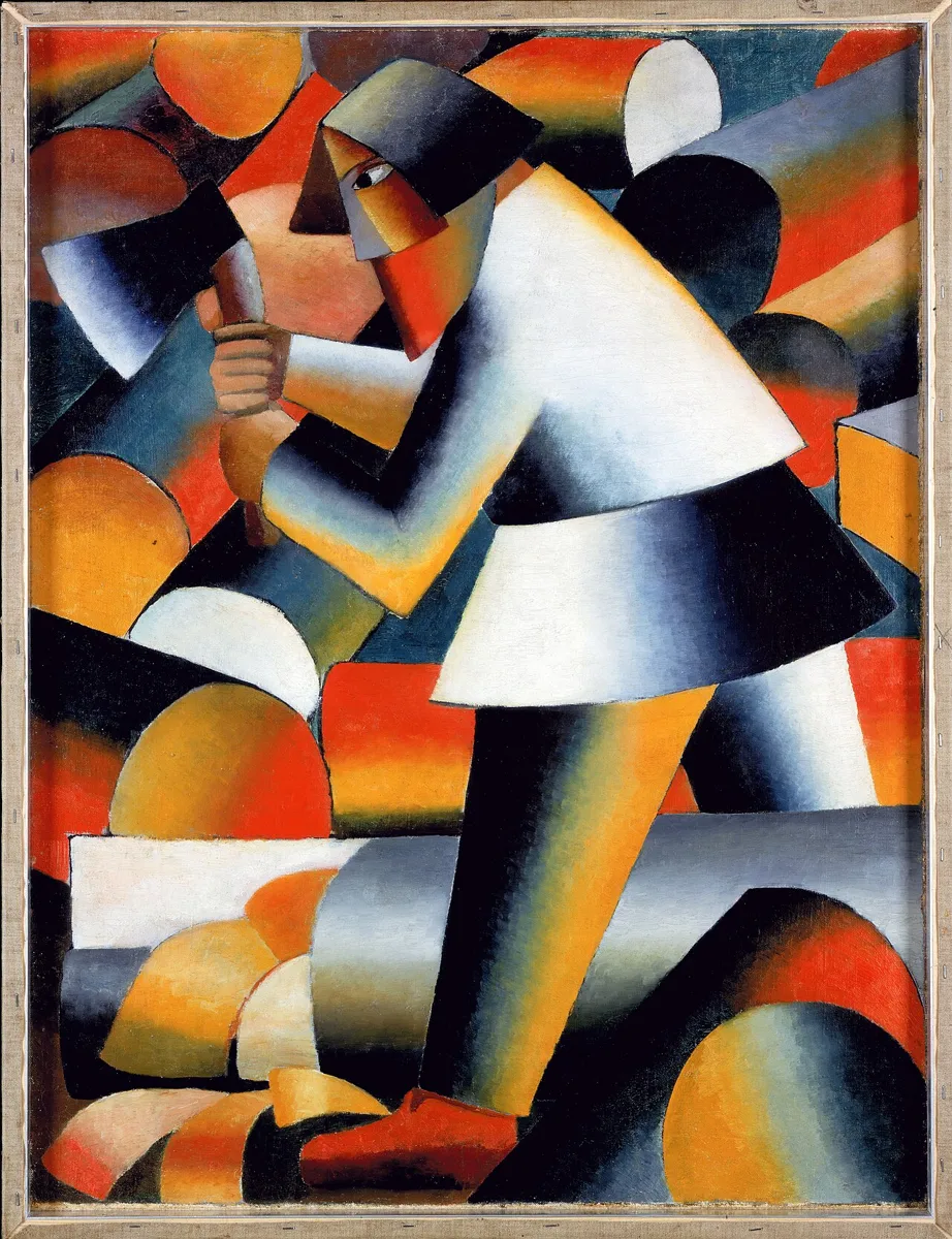 Kasimir Malewitschs Holzfäller, Sammlung Stedelijk Museum Amsterdam