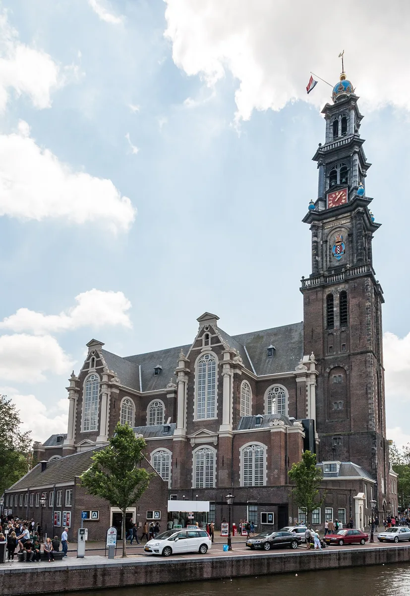 Die Westerkerk am Rand des Jordaan