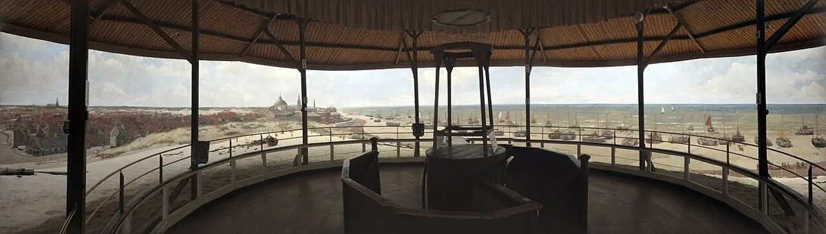 Rundgemälde Panorama Mesdag mit Scheveningen im Jahr 1881