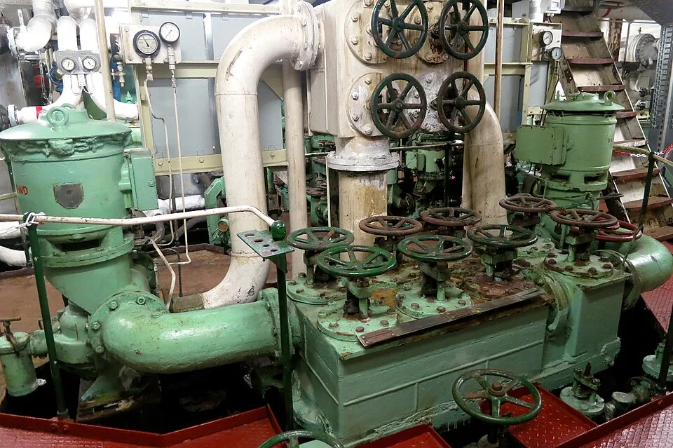 Maschinenraum der SS Rotterdam