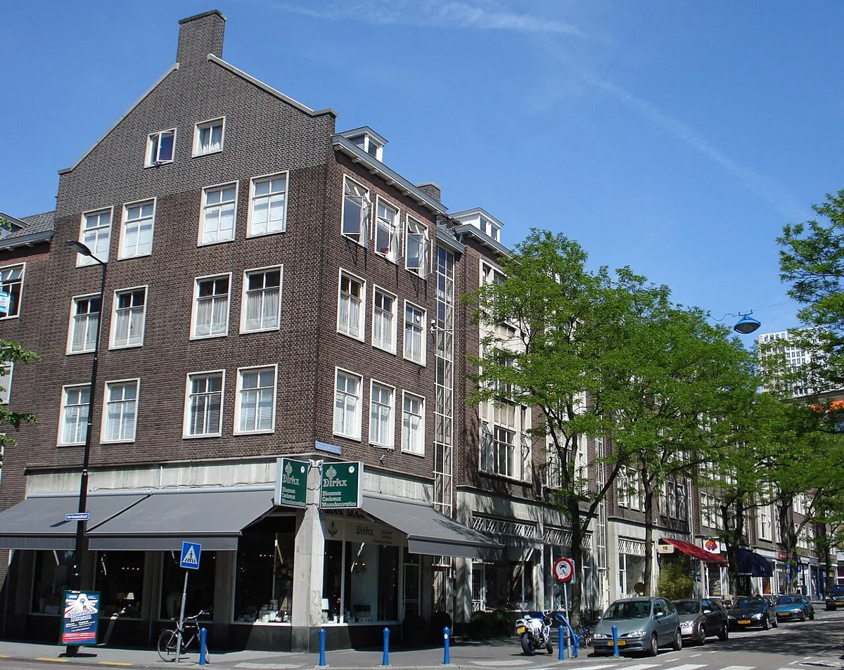 Häuser und Lokale an der Witte de Withstraat in Rotterdam